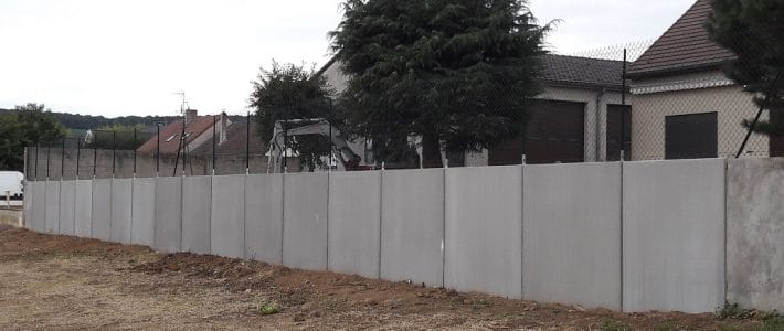 Mur de soutènement en L