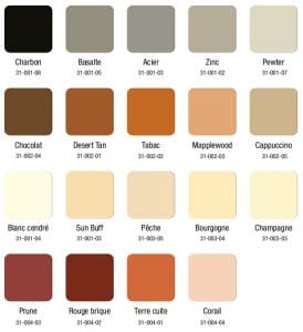Nuancier de couleurs pour le béton imprimé