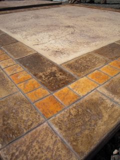 Béton imprimé bellagio patine