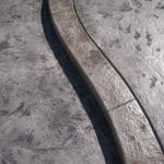 Béton imprimé bordure granit