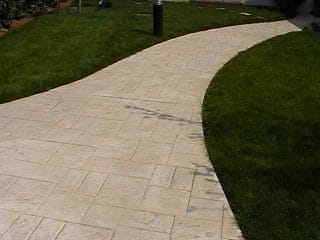 Béton imprimé dallage casablanca champagne