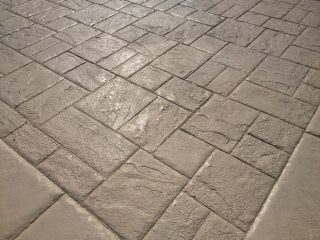 Béton imprimé dallage casablanca sun buff