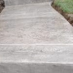 Béton imprimé escalier peau italienne bois cèdre zinc