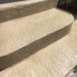 Béton imprimé escalier peau italienne champagne