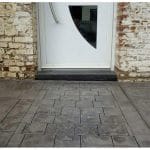 Béton imprimé pavé napoléon acier