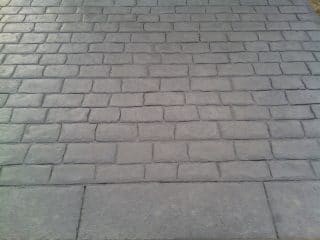 Béton imprimé pavé vieux pavé basalt anthracite