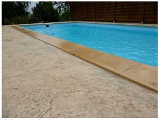 Béton imprimé peau old granit