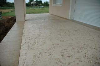 Béton imprimé peau old granit bourgogne