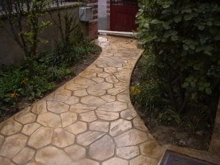 Béton imprimé pierre opus