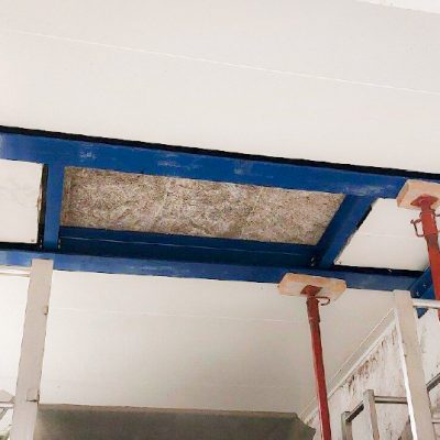 Poutre IPN posée lors d’une ouverture de mur porteur