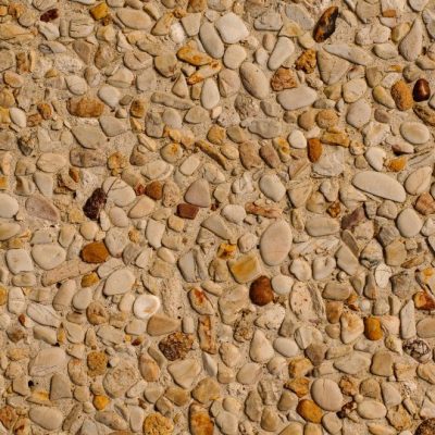 Texture de béton désactivé aux galets apparents